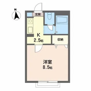 エデル桜木【2階】の間取り
