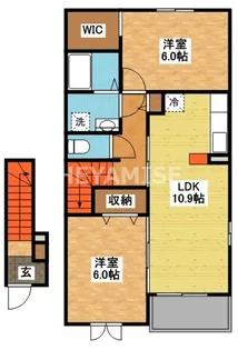 グリーンヒル長与【2階】の間取り