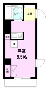 大朝コーポ【4階】の間取り