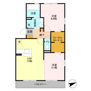 カーサインテヴィラII【2階】の間取り