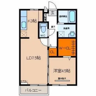 フルール大町【2階】の間取り