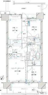 ザ・レジデンスさいたま新都心【8階】の間取り
