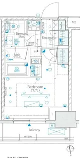 ザ・パークワンズ芝公園【10階】の間取り