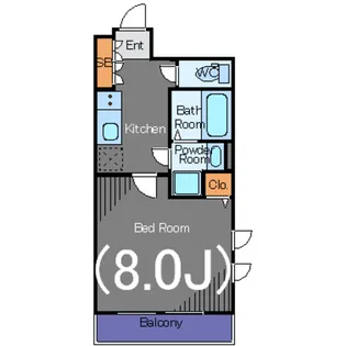 ARTESSIMO GINO【5階】の間取り