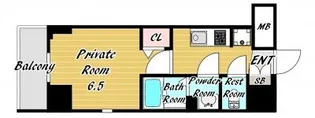 City Lux Namba South【13階】の間取り
