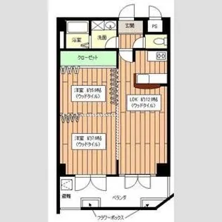 パークショア瀬田【5階】の間取り
