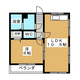 ハイム国谷【2階】の間取り