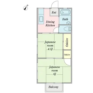 吉沢ハイツ【2階】の間取り