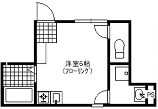エスタシア谷保【1階】の間取り