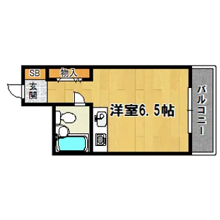 ティクスアパートメント【3階】の間取り