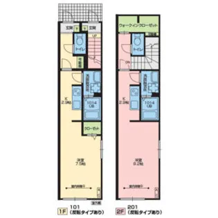 ルミエール方木田【1階】の間取り