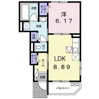 メーヴェII【1階】の間取り