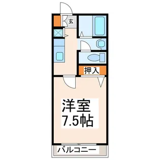 ロイヤルハイツ大窪【5階】の間取り