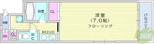 ドミール石川【1階】の間取り