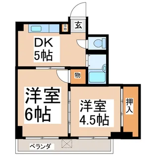 グリーンマンション【3階】の間取り