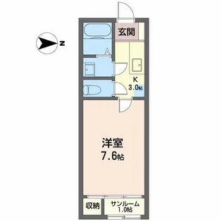 ハウス直【1階】の間取り