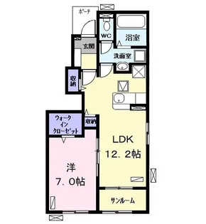 グレイスフル【1階】の間取り