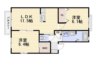 サニーコート本城II C棟【1階】の間取り
