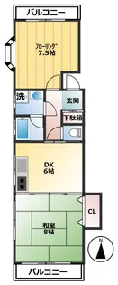 富士見ハイツ【2階】の間取り