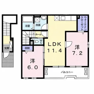 セウアジュール【2階】の間取り
