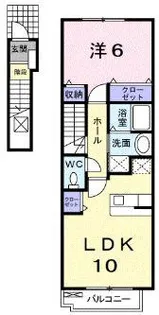 リヴィエール【2階】の間取り