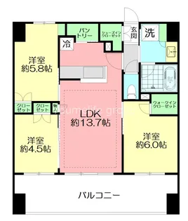 ベルドゥムール海老名ルミナス【2階】の間取り