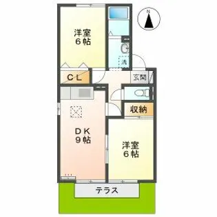 ミレニアムKN【1階】の間取り