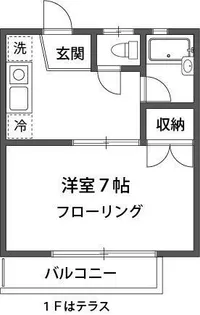 パインズコート【1階】の間取り