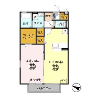 グロースピュア【2階】の間取り