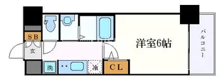 エステムコート名古屋鶴舞IIレアーヴ【11階】の間取り