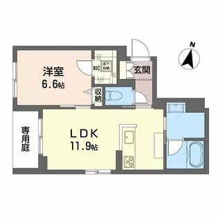 アイビー【1階】の間取り