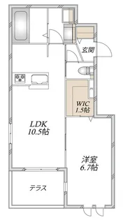 GREEN LEAF【1階】の間取り