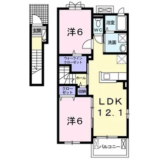 メゾン・ド・ベル I【2階】の間取り
