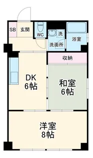 横浜天王町レジデンス【4階】の間取り