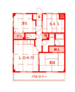 リビックA【3階】の間取り