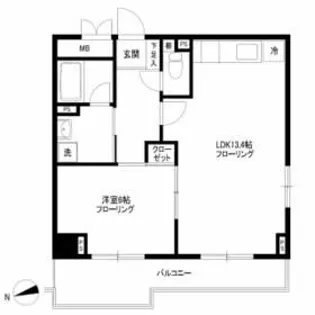 シュー ル ヴィラージュ【4階】の間取り