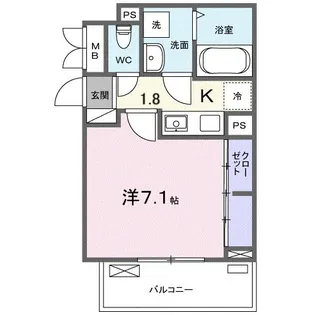 ピヴォワンヌ【3階】の間取り