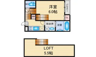 ハーモニーテラス荒中町II【1階】の間取り