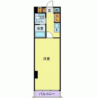 ミディアススカイコート赤坂【1階】の間取り
