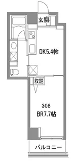 カスタリア中目黒【4階】の間取り