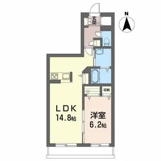 メゾンマスト盛南II【2階】の間取り