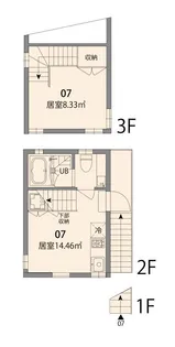 東新宿テラス【3階】の間取り