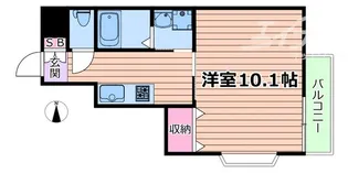 エスパシオ御崎【1階】の間取り