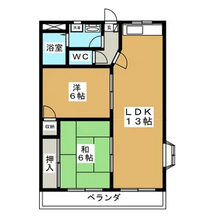 グローリア飯塚【2階】の間取り