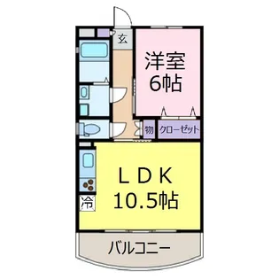 ミルフィーユふじみ野参番館【3階】の間取り