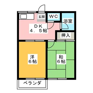コーポYOU5【2階】の間取り