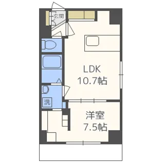 TROIS 1st【8階】の間取り