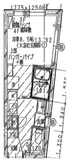 Oakrest恵比寿【4階】の間取り