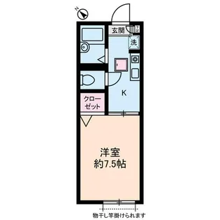 ハーミテイジKUROIWA【1階】の間取り