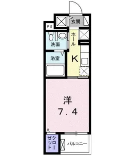クライン ベルグ【2階】の間取り
